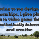 Owing to top designer partnerships, i give players access to video game that will be aesthetically interesting and creative