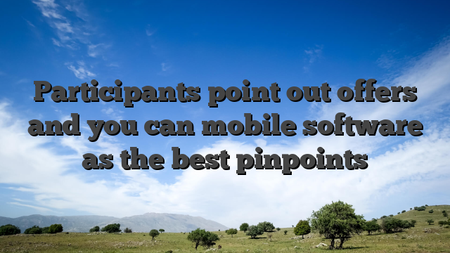 Participants point out offers and you can mobile software as the best pinpoints