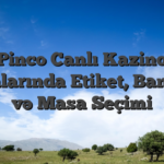 Pinco Canlı Kazino Oyunlarında Etiket, Bankroll və Masa Seçimi