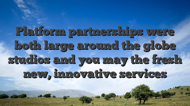 Platform partnerships were both large around the globe studios and you may the fresh new, innovative services