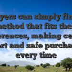 Players can simply find a method that fits their preferences, making certain short and safe purchases every time