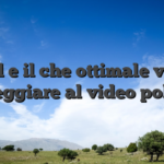 Qual e il che ottimale verso gareggiare al video poker?