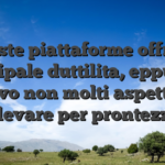 Queste piattaforme offrono principale duttilita, eppure di nuovo non molti aspetti da rilevare per prontezza