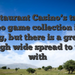 Restaurant Casino’s table video game collection isn’t big, but there is a great enough wide spread to work with