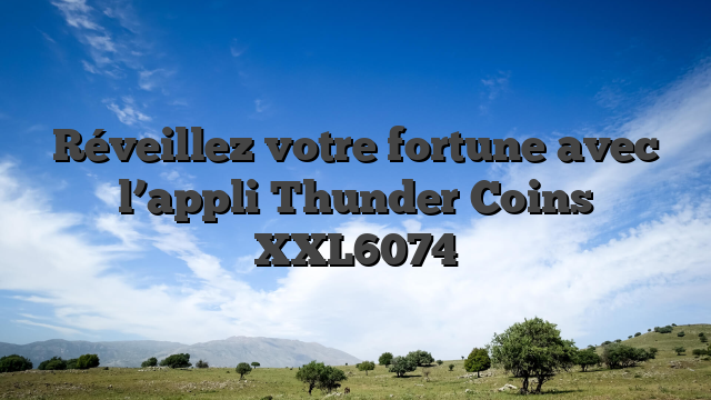 Réveillez votre fortune avec l’appli Thunder Coins XXL6074