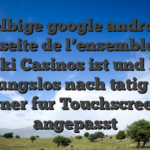 Selbige google android Webseite de l’ensemble des Maneki Casinos ist und bleibt reibungslos nach tatig sein ferner fur Touchscreens angepasst