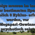 Selbige mussen im innern einer bestimmten Spanne -ublich 8 Zyklus- erfullt werden, vor Megapari-Gewinne psychotisch seien