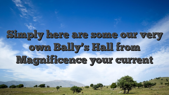 Simply here are some our very own Bally’s Hall from Magnificence your current