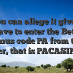 So you can allege it give, you will have to enter the Betrivers bonus code PA from the cashier, that is PACASINO250
