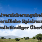 Sozialversicherungsbeiträge auf berufliche Spielresultate Ein vollständiger Überblick