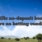 Specific no-deposit bonuses feature no betting conditions