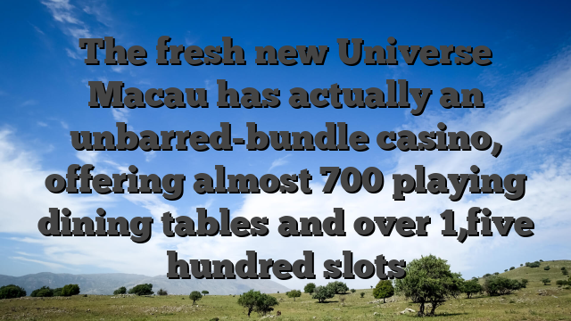 The fresh new Universe Macau has actually an unbarred-bundle casino, offering almost 700 playing dining tables and over 1,five hundred slots