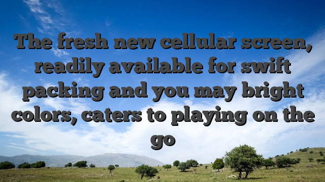 The fresh new cellular screen, readily available for swift packing and you may bright colors, caters to playing on the go