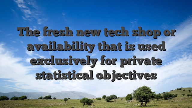 The fresh new tech shop or availability that is used exclusively for private statistical objectives