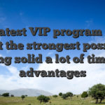 The latest VIP program is the most the strongest possess, offering solid a lot of time-title advantages