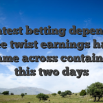 The latest betting dependence on free twist earnings have to be came across contained in this two days