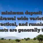 The minimum deposit and withdrawal wide variety are practical, and running moments are generally timely