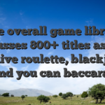 The overall game library discusses 800+ titles as well as alive roulette, blackjack, and you can baccarat