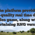 The platform provides high-quality real time dealer video game, along with entertaining RNG versions