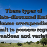 These types of associate-discussed limits end unwelcome overspending and permit to possess regular evaluations and variations