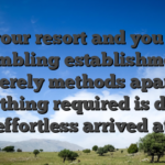 To your resort and you will gambling establishment merely methods apart, everything required is during effortless arrived at