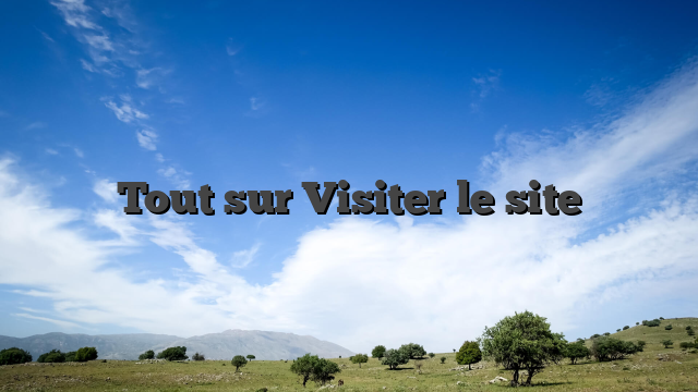 Tout sur Visiter le site
