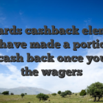 Towards cashback element, you have made a portion of your cash back once you cure the wagers