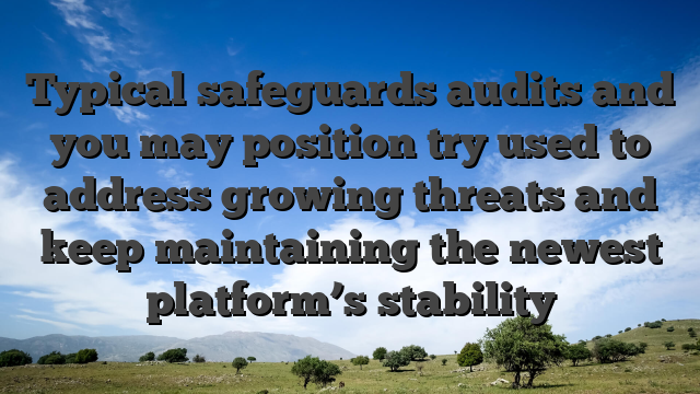 Typical safeguards audits and you may position try used to address growing threats and keep maintaining the newest platform’s stability