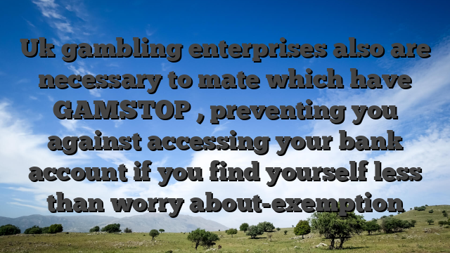 Uk gambling enterprises also are necessary to mate which have GAMSTOP , preventing you against accessing your bank account if you find yourself less than worry about-exemption