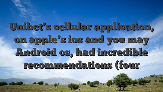 Unibet’s cellular application, on apple’s ios and you may Android os, had incredible recommendations (four