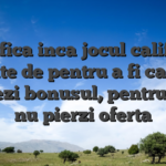 Verifica inca jocul calificat inainte de pentru a fi capabil activezi bonusul, pentru ca sa nu pierzi oferta