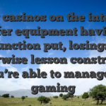 Very casinos on the internet offer equipment having function put, losings, otherwise lesson constraints so you’re able to manage your gaming