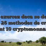 Vous exercez deca se decider entre 26 methodes de credits, dont 10 cryptomonnaies
