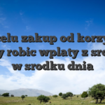 W celu zakup od korzysci nalezy robic wplaty z srode od w srodku dnia
