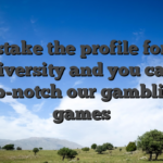 We stake the profile for the diversity and you can top-notch our gambling games