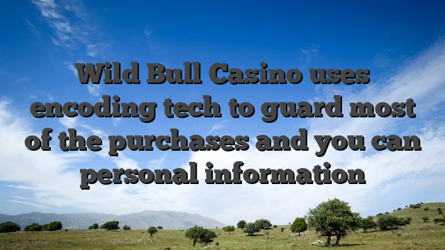 Wild Bull Casino uses encoding tech to guard most of the purchases and you can personal information