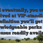 Will eventually, you could arrived at VIP-standing, definition you’ll get a knowledgeable perks and bonuses readily available