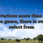 With various more than 4,000 online game, there is such to select from