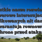 Wszystkie nasze rozwiazania serwerowe interesujace do certyfikowanych nit danych, i to gwarantuja rownowaga i ochrone przed atakami