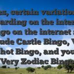 Yes, certain variations regarding on the internet bingo on the internet site include Castle Bingo, Very Very hot Bingo, and you may Very Zodiac Bingo