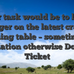 Your task would be to lay a wager on the latest craps dining table – sometimes Violation otherwise Do not Ticket