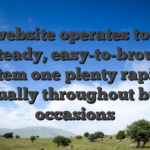 Your website operates towards a steady, easy-to-browse system one plenty rapidly actually throughout busy occasions
