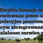Zwykle licencje sa zainwestowane przez organy regulacyjne panstwa, w ktorym zintegrowana sa dzialalnosc serwisu gier