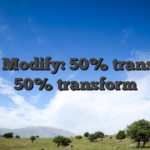 html Modify: 50% translate, 50% transform