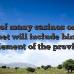 not, of many casinos on the internet will include bingo as an element of the providing