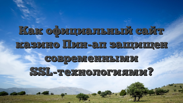 Как официальный сайт казино Пин-ап защищен современными SSL-технологиями?