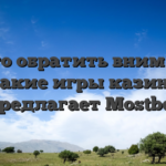 На что обратить внимание, какие игры казино предлагает Mostbet
