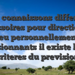 ,   me connaissons differents accessoires pour direction du jeu personnellement passionnants il existe leurs criteres du prevision