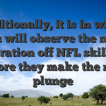 Additionally, it is in which you will observe the next generation off NFL skill just before they make the new plunge