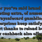 After you’ve said brand new greeting extra, of numerous Paysafecard gambling enterprises keep satisfying support thanks to reload bonuses or cashback also offers